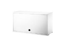 Billede af String Furniture Cabinet W. Flip Doors 78x42 cm - Hvid