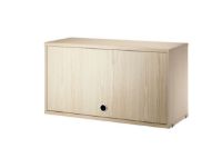 Billede af String Furniture Cabinet W. Flip Doors 78x42 cm - Ask