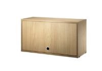 Billede af String Furniture Cabinet W. Flip Doors 78x42 cm - Eg