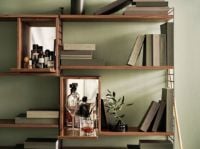 Billede af String Furniture Cabinet W. Flip Doors 78x42 cm - Valnød