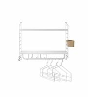 Billede af String Furniture Hallway Box H: 50 cm - Hvid