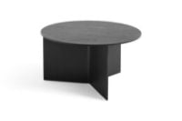 Billede af HAY Slit Table Wood XL Ø: 65 cm - Black 