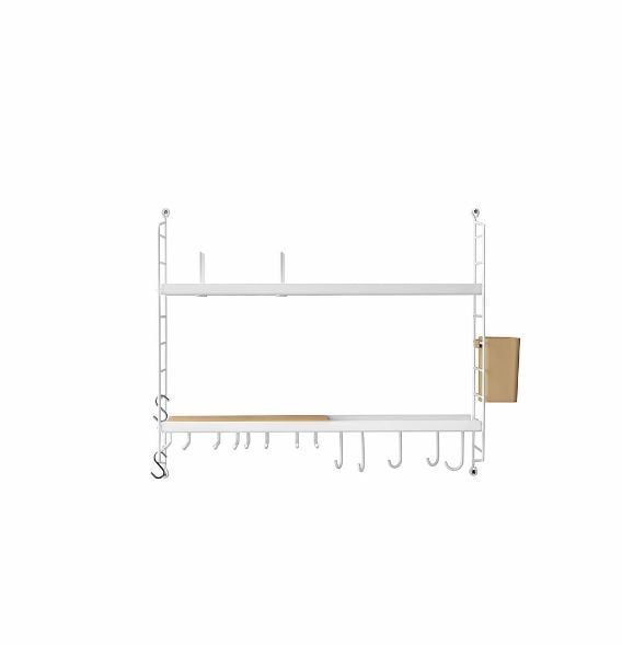 String Furniture Kitchen Box H: 50 cm - Hvid