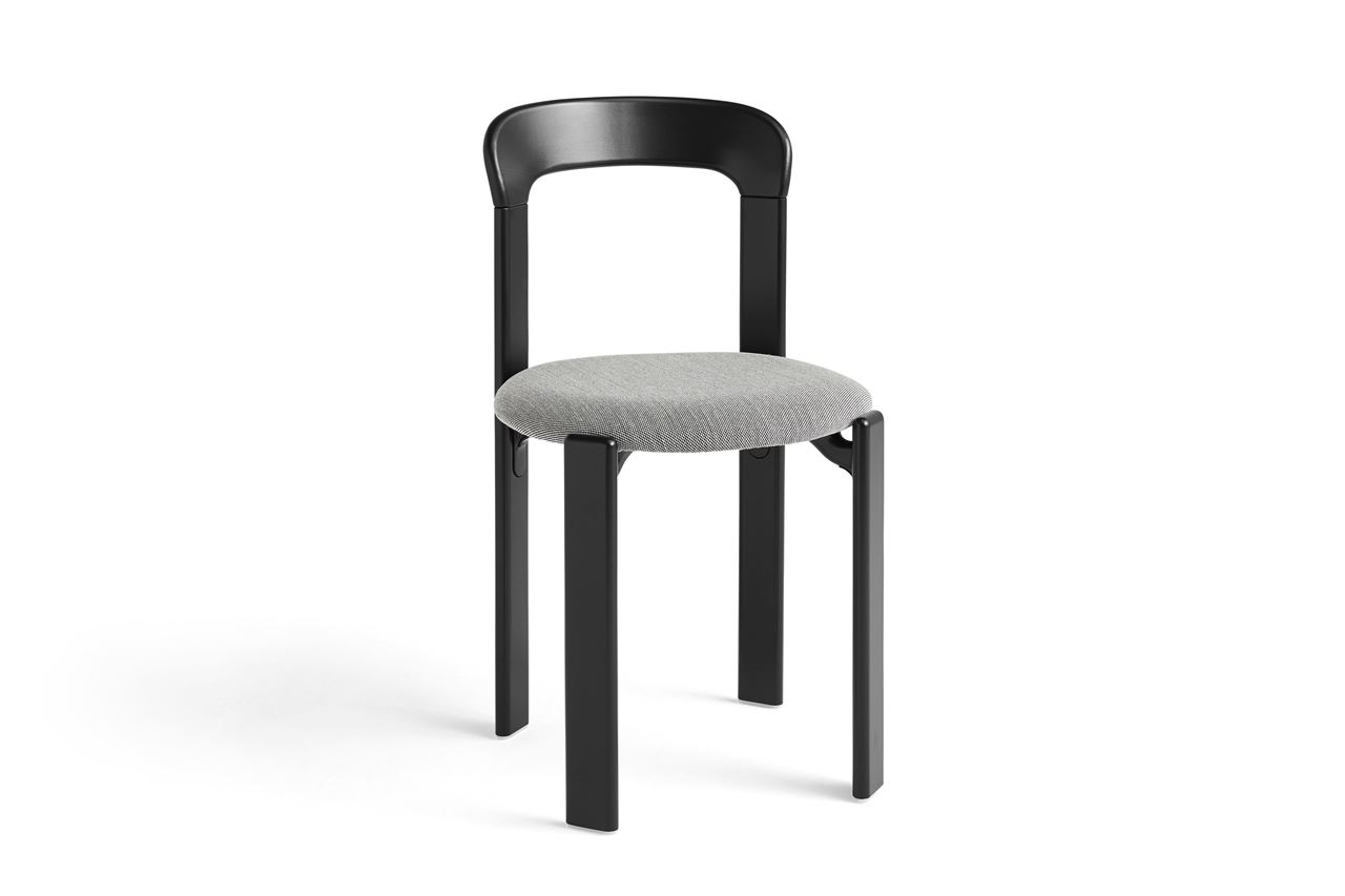 Billede af HAY Rey Chair Upholstery SH: 44 cm - Deep Black/Steelcut Trio 124