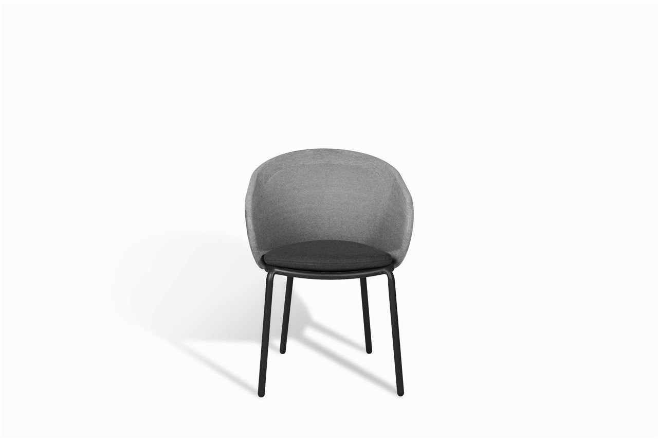 Billede af Mindo 114 Dining Chair  SH: 46 cm - Dark Grey