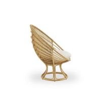 Billede af Sika-Design Luna Chair SH: 50 cm - Natural/B450 Tempotest White