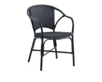 Billede af Sika-Design Valerie Exterior Chair SH: 46 cm - Black/Cappuccino 