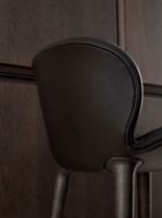 Billede af Vipp 465 Lodge Counter chair SH: 67 cm - Dark Oak/Brown Leather