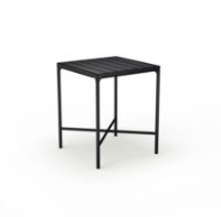 Billede af HOUE Four Bar Table 90x90 cm - Aluminium Lamellas / Black 