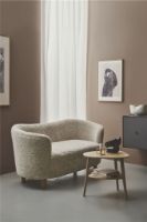 Billede af Audo Copenhagen Mingle Sofa L: 154 cm - Sheepskin Moonlight/Smoked Oak