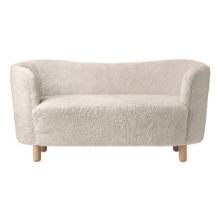 Billede af Audo Copenhagen Mingle Sofa L: 154 cm - Sheepskin Moonlight/Natural Oak