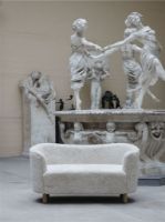 Billede af Audo Copenhagen Mingle Sofa L: 154 cm - Sheepskin Moonlight/Natural Oak