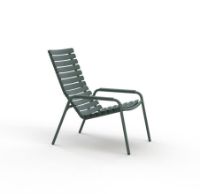 Billede af HOUE ReCLIPS Lounge Stol H: 59 cm - Grøn / Aluminium