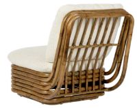 Billede af GUBI Bohemian 72 Lounge Chair SH: 43 cm - Rattan/Chevron 002