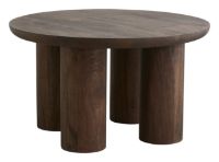 Billede af Nordal HELIN Coffee Table Dark Brown Ø:70 cm - Mango Wood