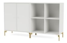 Billede af Montana Selection Pair Skænk med ben 139,2x69,6x38 cm - 01 White / Brass
