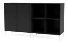 Billede af Montana Selection Pair Skænk med ben 139,2x69,6x38 cm - 05 Black / Snow