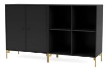Billede af Montana Selection Pair Skænk med ben 139,2x69,6x38 cm - 05 Black / Brass