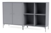 Billede af Montana Selection Pair Skænk med ben 139,2x69,6x38 cm - 100 Graphic / Chrome