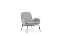 Billede af Normann Copenhagen Era Lounge Chair Low Steel SH: 40 cm - Synergy / LDS16 Partner Grey