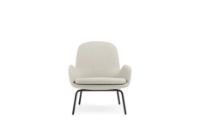 Billede af Normann Copenhagen Era Lounge Chair Low Steel SH: 40 cm - Main Line Flax / MLF20 Upminster Sand