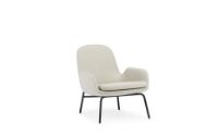 Billede af Normann Copenhagen Era Lounge Chair Low Steel SH: 40 cm - Main Line Flax / MLF20 Upminster Sand