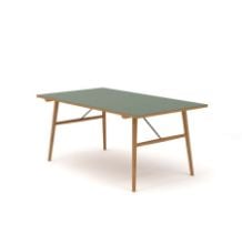 Billede af HOUE Hekla Spisebord 168 x 95 cm - Grøn / Eg