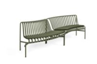 Billede af HAY Palissade Park Dining Bench Cushion In-Out / Set Of 2 L: 121,5/127 cm - Olive 