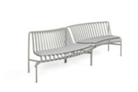 Billede af HAY Palissade Park Dining Bench Cushion In-Out / Set Of 2 L: 121,5/127 cm - Sky Grey