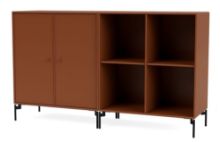 Billede af Montana Selection Pair Skænk med ben 139,2x69,6x38 cm - 146 Hazelnut / Black