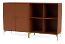 Billede af Montana Selection Pair Skænk med ben 139,2x69,6x38 cm - 146 Hazelnut / Brass