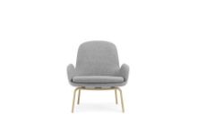 Billede af Normann Copenhagen Era Lounge Chair Low Oak SH: 40 cm - Synergy / Partner Grey