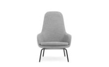 Billede af Normann Copenhagen Era Lounge Chair High Steel SH: 40 cm - Synergy / LDS16 Partner Grey
