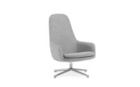 Billede af Normann Copenhagen Era Lounge Chair High Swivel Alu SH: 40 cm - Synergy / LDS16 Partner Grey