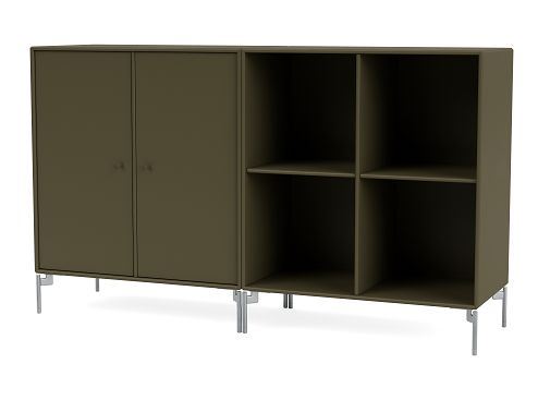 Billede af Montana Selection Pair Skænk med ben 139,2x69,6x38 cm - 139 Oregano / Chrome