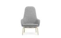 Billede af Normann Copenhagen Era Lounge Chair High Oak SH: 40 cm - Synergy / LDS16 Partner Grey
