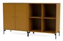 Billede af Montana Selection Pair Skænk med ben 139,2x69,6x38 cm - 142 Amber / Black