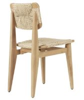 Billede af GUBI Gascoin Outdoor C-Chair Dining SH: 47 cm - Teak/Flet 