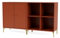 Billede af Montana Selection Pair Skænk med ben 139,2x69,6x38 cm - 162 Hokkaido / Brass