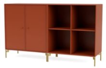 Billede af Montana Selection Pair Skænk med ben 139,2x69,6x38 cm - 162 Hokkaido / Brass