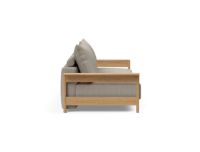 Billede af Innovation Living Malloy Wood Sofa Bed B: 230 cm - Lakeret Eg/579 Kenya Gravel
