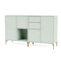 Billede af Montana Selection Couple Skænk med ben 139,2x69,6x38 cm - 161 Mist / Brass