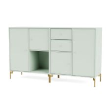 Billede af Montana Selection Couple Skænk med ben 139,2x69,6x38 cm - 161 Mist / Brass