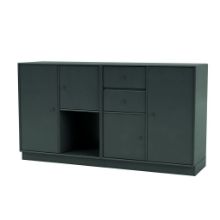 Billede af Montana Selection Couple Skænk med sokkel 7 cm 139,2x69,6x38 cm - 163 Black Jade