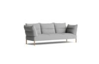 Billede af HAY Pandarine 3 Seater Sofa Reclining Armrest B: 255 cm - Steelcut Trio 133 / Oiled Solid Oak
