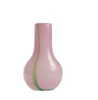 Billede af Kodanska Flow Vase Mini H: 15 cm - Purple W. Green Stripes
