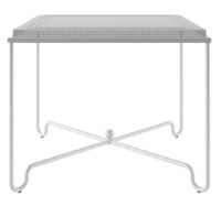 Billede af GUBI Tropique Dining Table 90x90 cm - White Steel