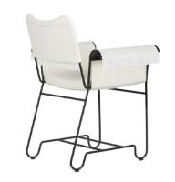 Billede af GUBI Tropique Dining Chair W. Fringes SH: 45 cm - Black/Limonta 06