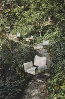 Billede af GUBI Tropique Dining Chair W. Fringes SH: 45 cm - Black/Limonta 06