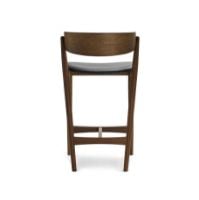 Billede af Sibast Furniture No 7 Bar Stool SH: 65 cm - Smoked Oak / Black Leather